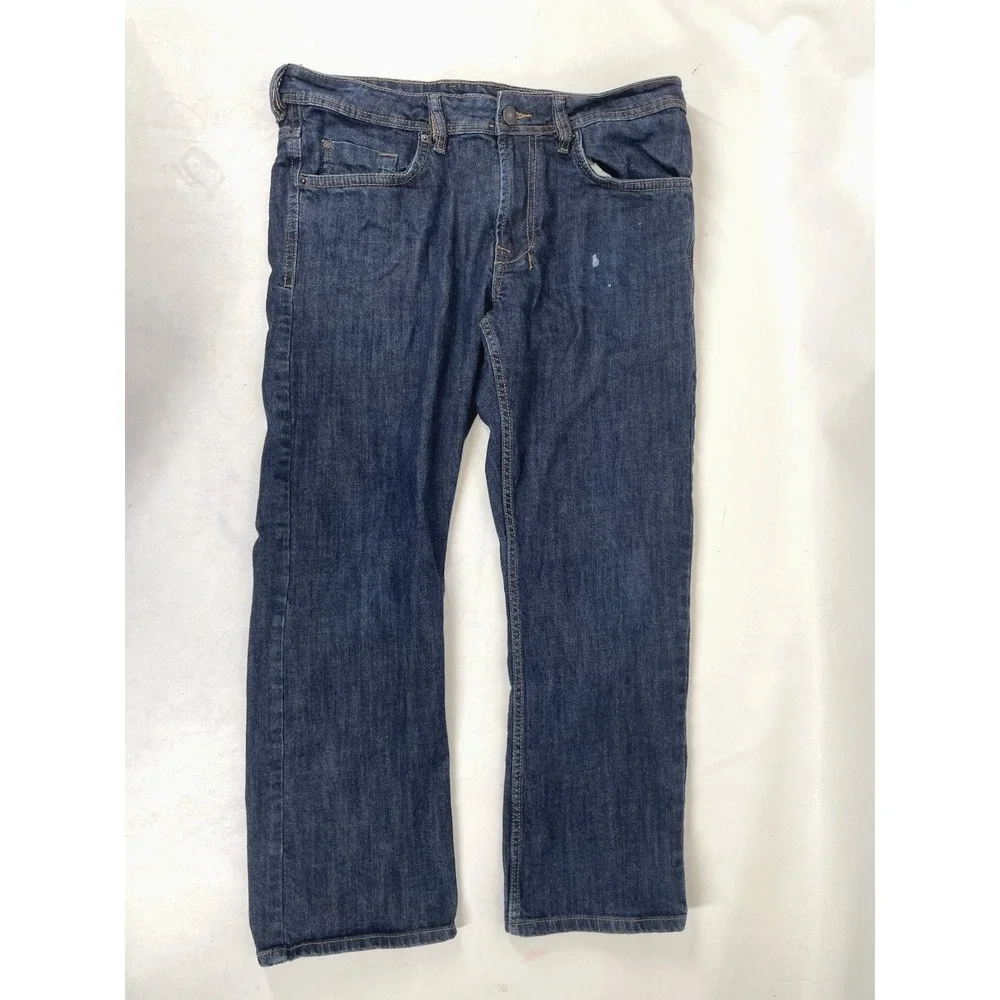Buffalo Driven X Basic‎ Straight Stretch Jeans Mens Size 34x30 Blue